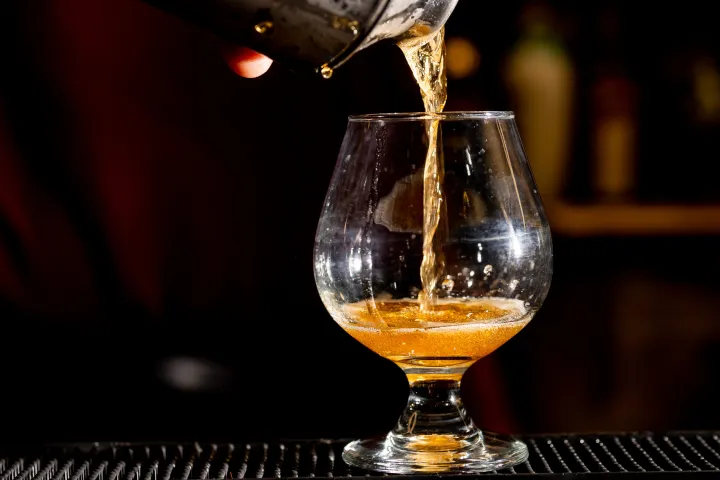 a close up of a wine glass