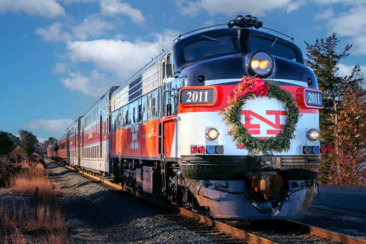 a train on a steel track