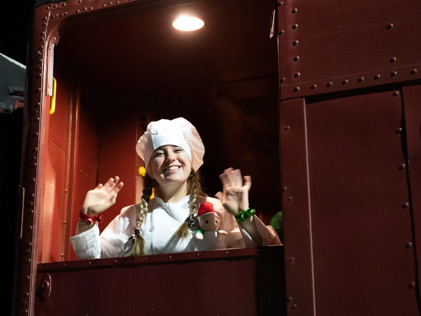 a person standing in front of a door