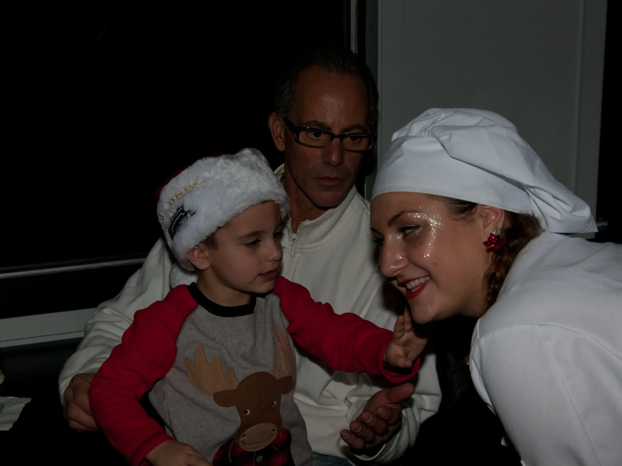 a man holding a baby