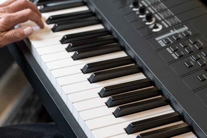 a piano keyboard