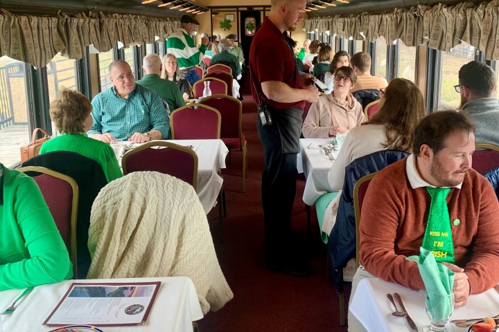 a group of people in a room